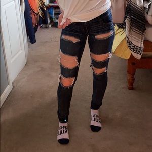 Distressed American Eagle Jeans